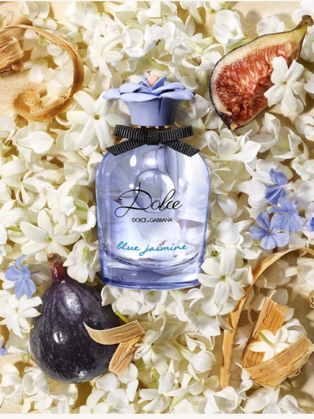 Dolce & Gabbana Blue Jasmine Light Blue Floral Bottle with Black Bow